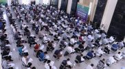 Calon Mahasiswa Baru Serius Ikuti Ujian STIBA Makassar