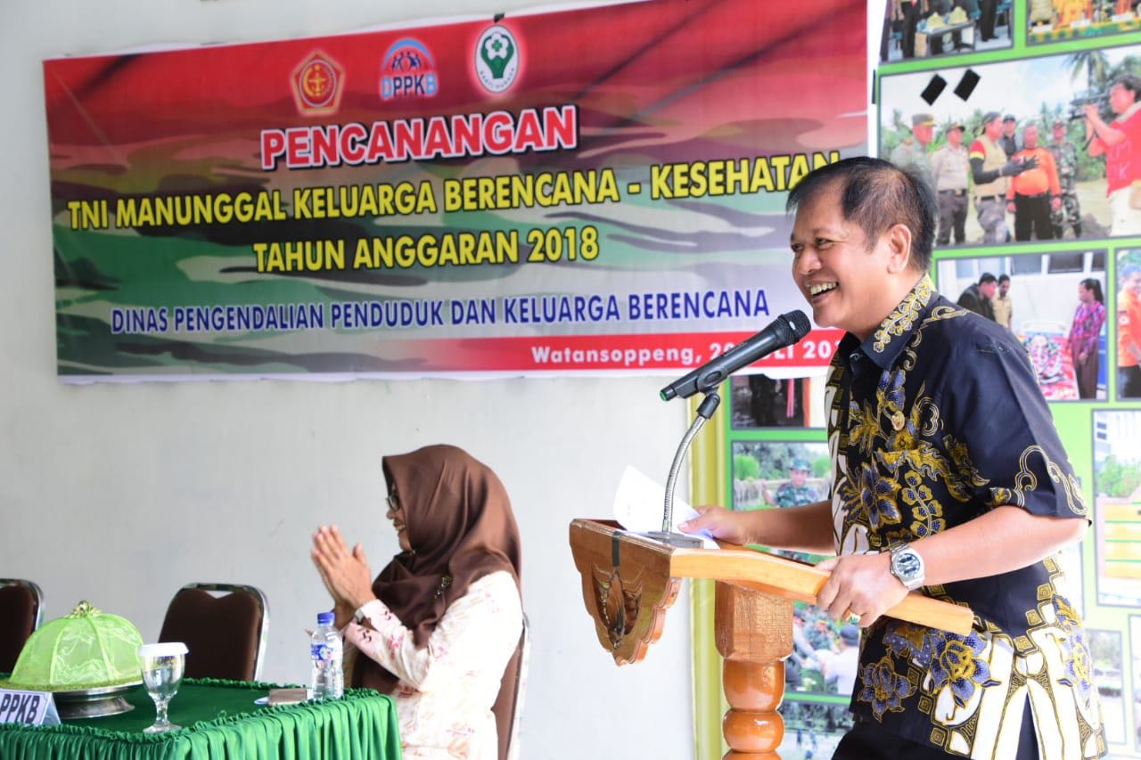 Pencanangan TNI manunggal KB-Kesehatan tingkat kabupaten soppeng