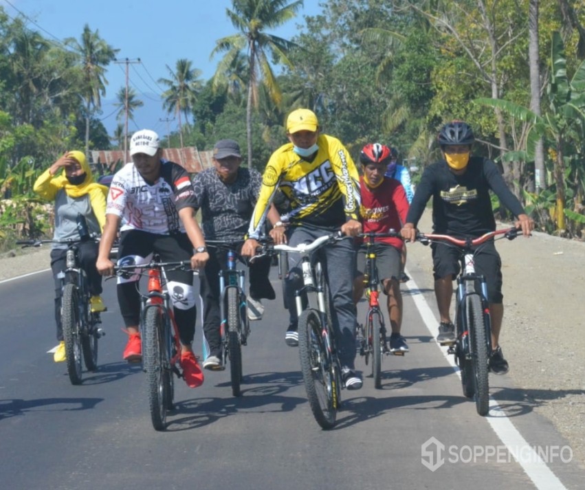 Olahraga Bersepeda, Ketua DPRD Soppeng Menumpuh Jarak 33 KM