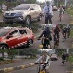 Gowes Keliling Kota, Srikandi DPRD Soppeng Ajak Masyarakat Jaga Imun