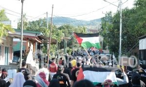 Dukung Palestina, Ratusan Pemuda Soppeng Turun di Jalan