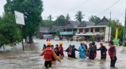 Banjir Melanda Beberapa Wilayah di Soppeng, TRC BPBD Siaga