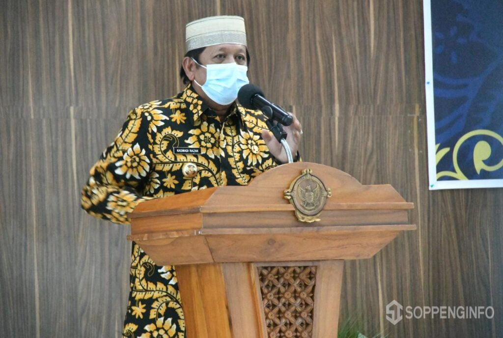 Penyerahan LKPD Unaudited, Bupati Soppeng Sambutan Wakili 5 Kabupaten