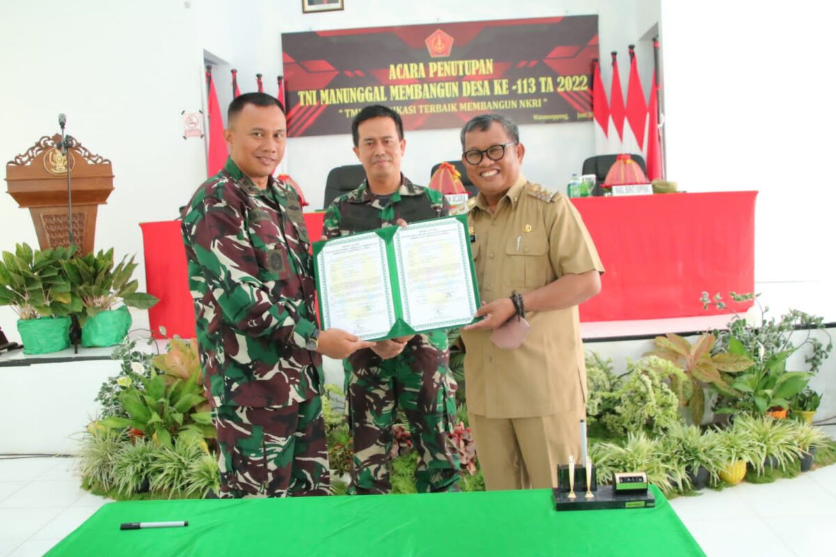 TNI Manunggal Membangun Desa (TMMD) ke-113 Resmi Ditutup