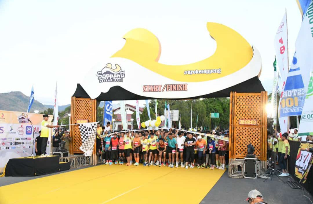 Ribuan Runners Meriahkan Soppeng Berlari 2023