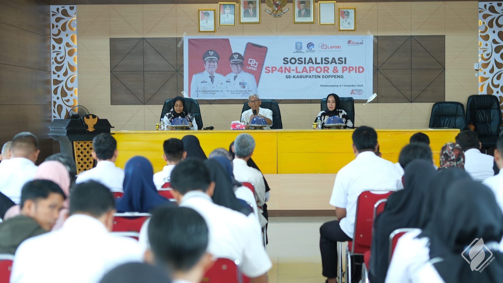 Pemkab Soppeng Sosialisasi Bimbingan Teknis SP4N - LAPOR & PPID