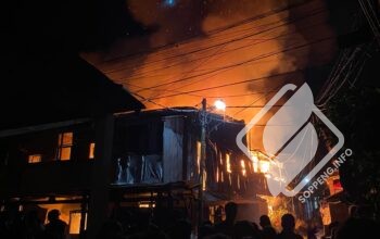 Kebakaran Hebat Melanda Jalan Garuda, Pinrang, 3 Rumah Ludes Terbakar, Kerugian Capai 1 Miliar Rupiah!